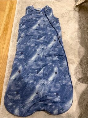 Coccoli Blue Tie-Dye Star-Print Baby Sleep Sack